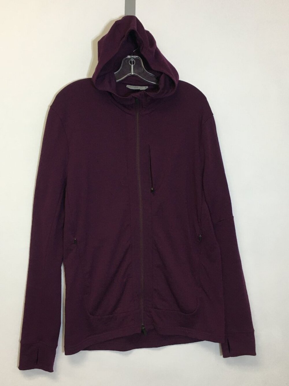 Icebreaker Women's Full-Zip Hooded Midlayer - Large - Pre-Owned - YX8UZY